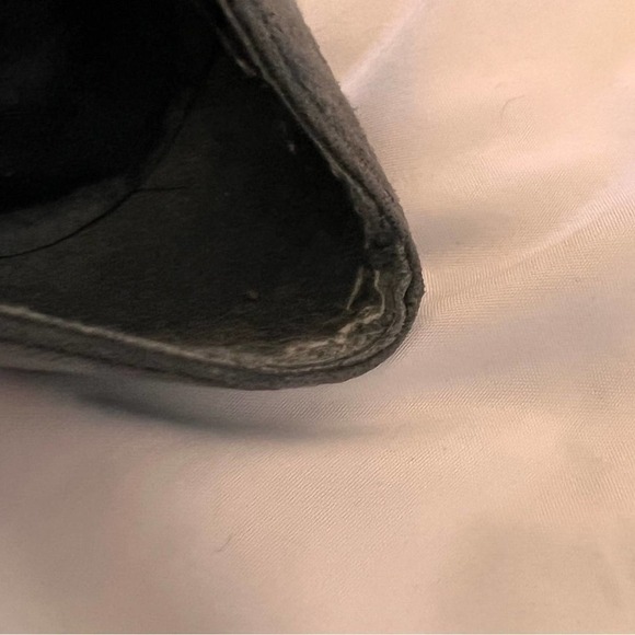 Stuart Weitzman Marymid Grey Suede 90s Mom Style Pump Heel Size 9 - Picture 4 of 14